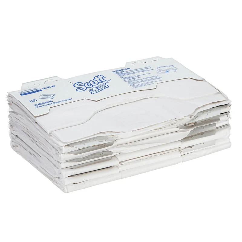 Scott® Toilettensitzauflagen - Weiß - 24 Bags x 125 Packs | Karton (24 Beutel)