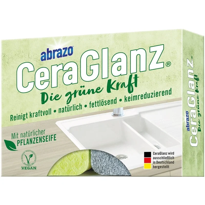 CeraGlanz Die grüne Kraft Küchenschwamm