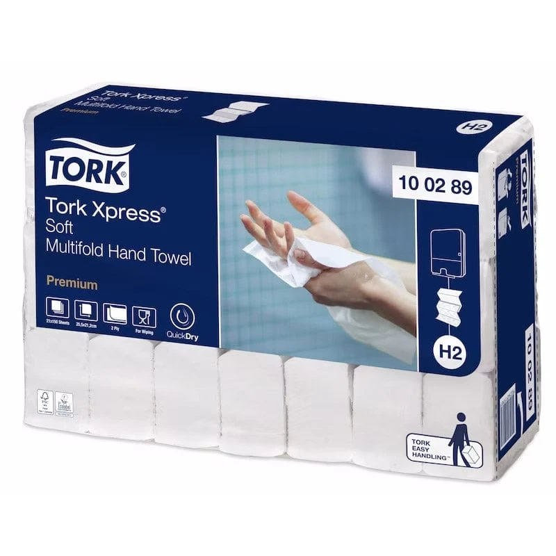 Tork Xpress Multifold Handtuch Premium H2 2-lagig, Z-Falzung