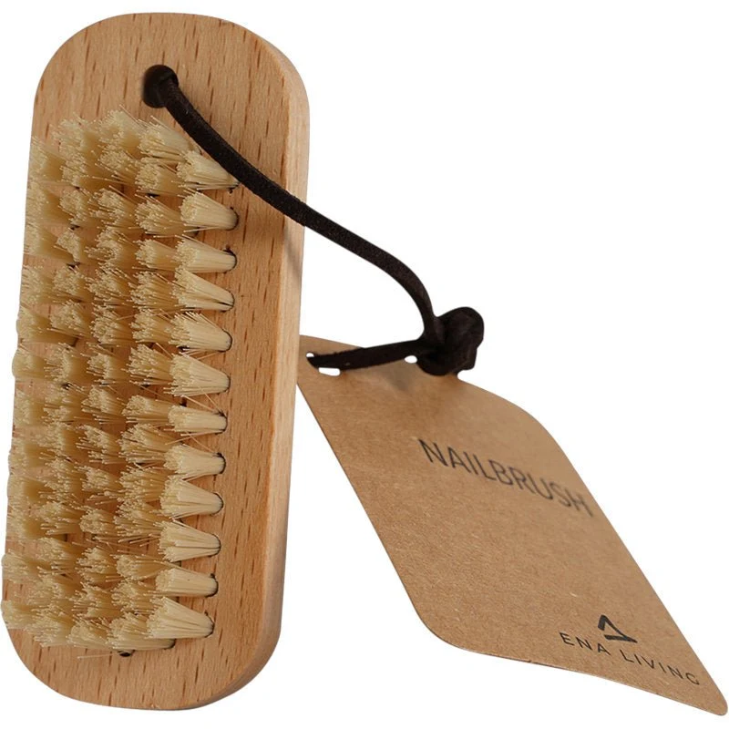 ENA Living Nagelbürste, Buche | Packung (24 Stück)