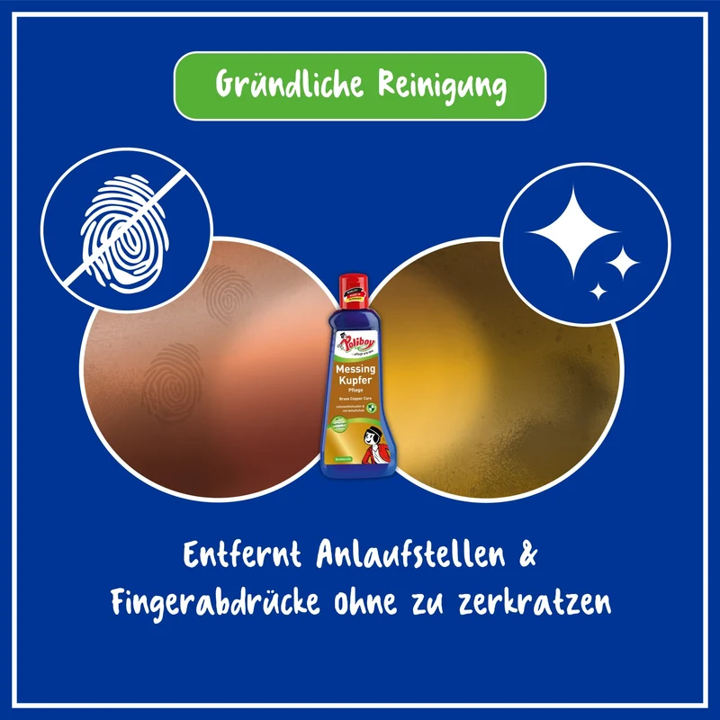 Poliboy Messing Kupfer Pflege