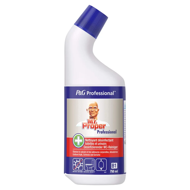 Mr. Proper Professional Desinfizierender WC-Reiniger, 750 ml