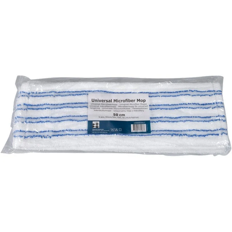 Mikrofasermopp mit Borsten, Blau/Weiß