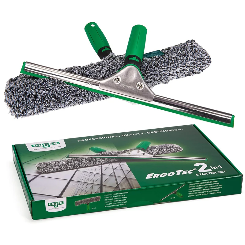 UNGER ErgoTec 2in1 Starterset für die Glasreinigung