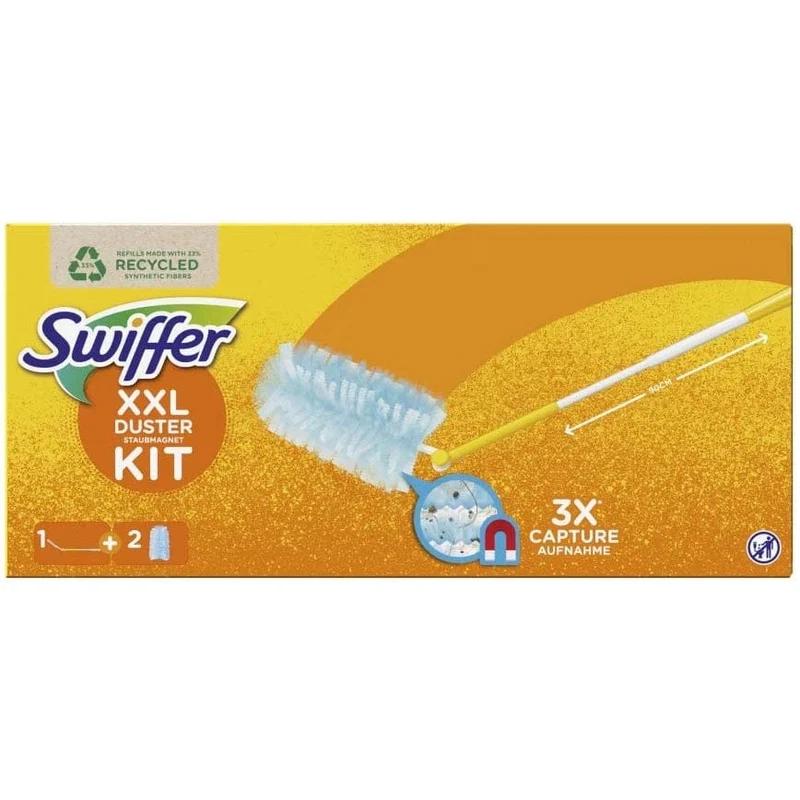 Swiffer Staubmagnet XXL Starterset, Teleskopstab + 2 Tücher
