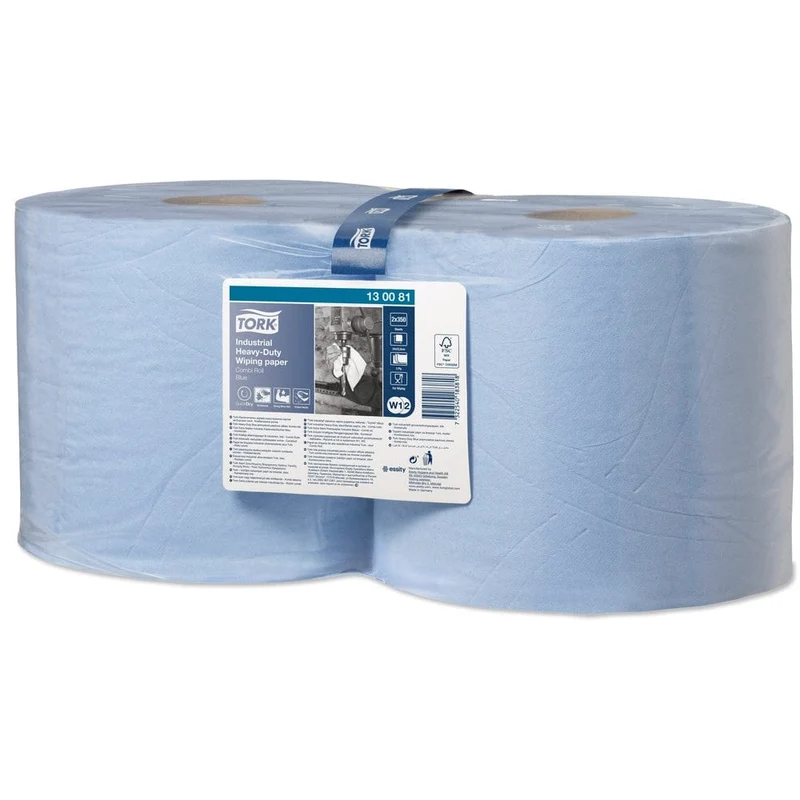 Tork Industrie-Papierwischtuch extra stark W1/W2 3-lagig, blau