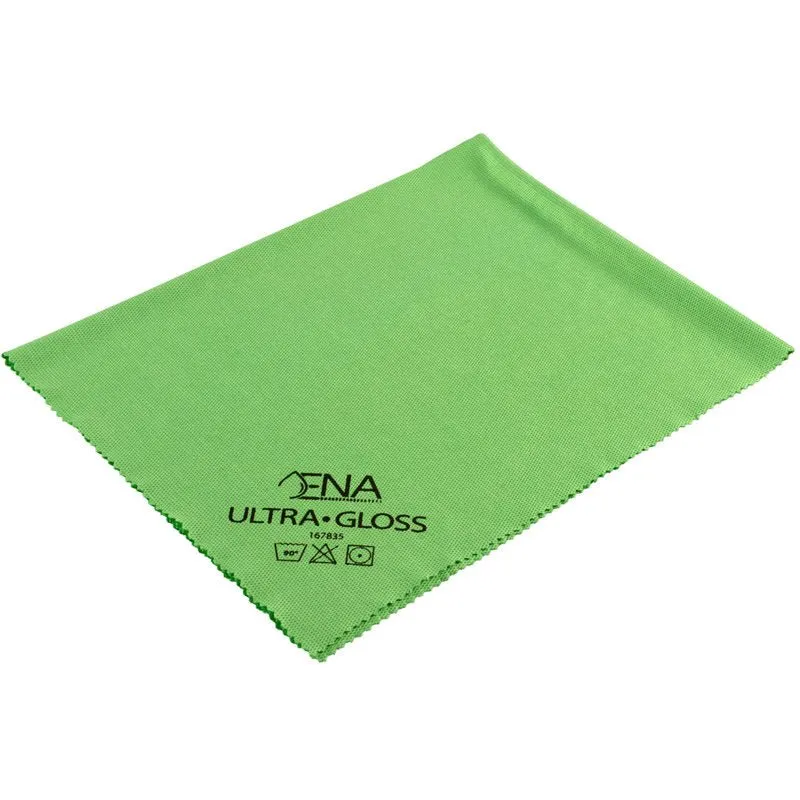 ENA Ultra Gloss Fenstertuch, Grün 40x40 cm | Packung (5 Stück)