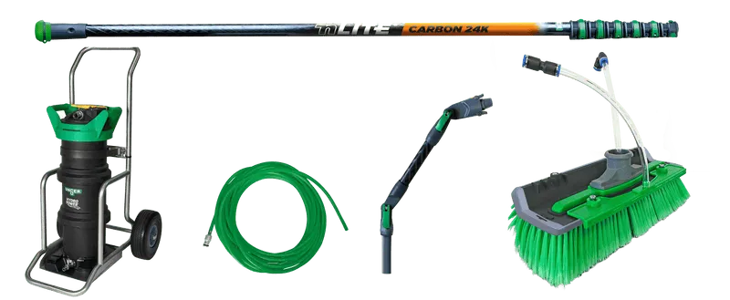 UNGER Reinwasser Set HydroPower® Ultra – Fortgeschritten Carbon 8,60 m