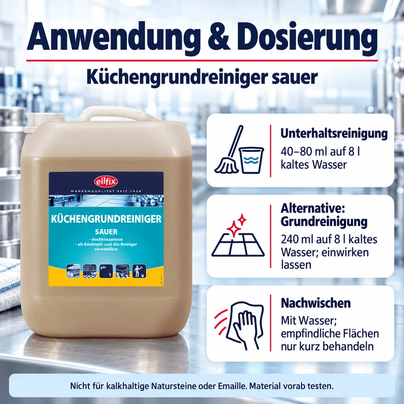 Eilfix Küchengrundreiniger sauer 5 Liter Kanister
