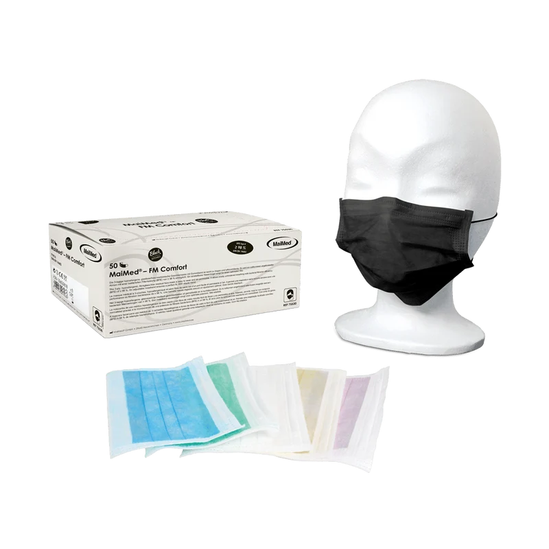 MaiMed-FM Comfort medizinischer Mundschutz OP-Maske mit Gummiband