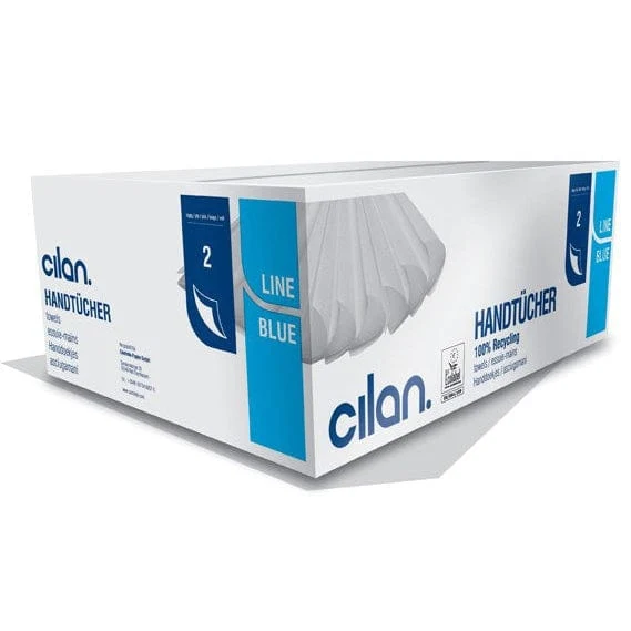 Cilan Tissue Papierhandtücher H 21 Blue-Line hochweiß 2lg Z-Falz