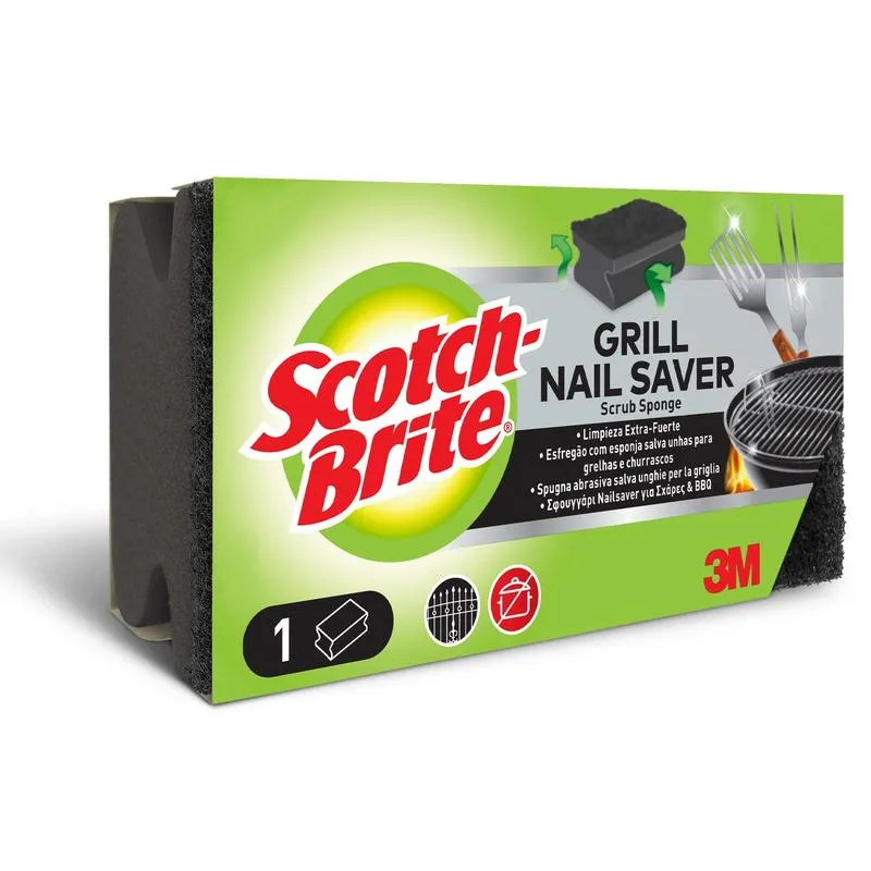 Scotch-Brite® Grill Griffschwamm, 1 Stück pro Packung | Packung (1 Stück)
