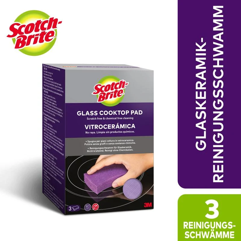 Scotch-Brite™ Glaskeramik-Reinigungsschwamm | Packung (1 Stück)