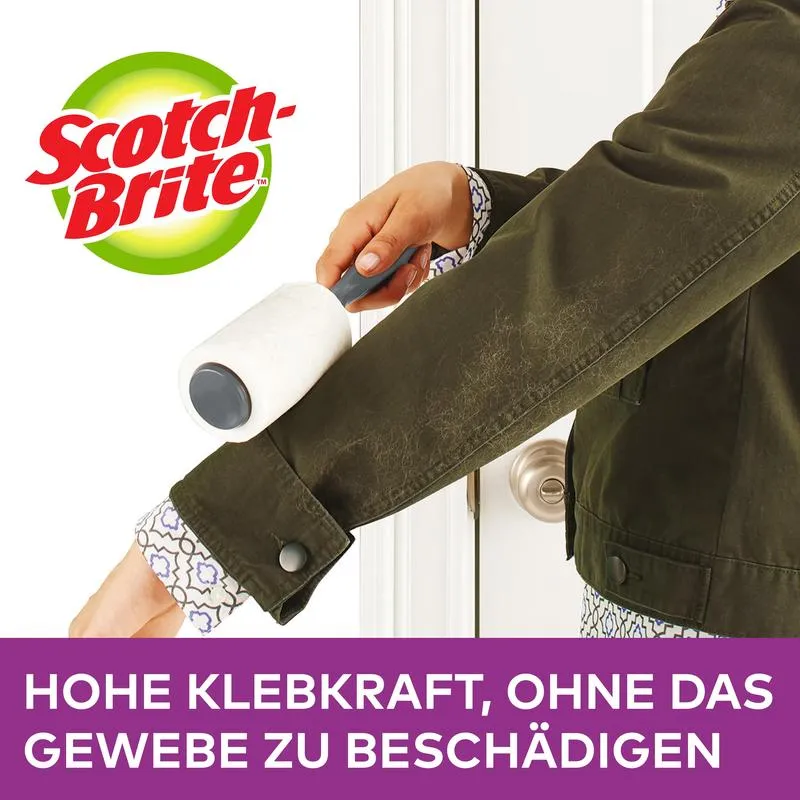 Scotch-Brite™ Pet Extra Sticky* Roller für Tierhaare, 48 Blatt, 1/Packung | Packung (1 Stück)