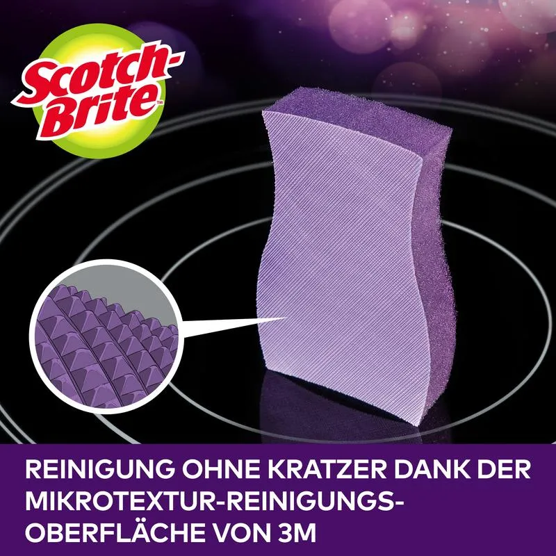 Scotch-Brite™ Glaskeramik-Reinigungsschwamm, 3 Stück pro Packung | Packung (3 Schwämme)