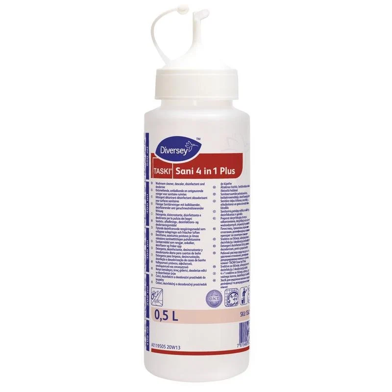 Dosierflasche TASKI Sani 4 in 1 Plus, Dosierflasche Sani 4 in 1, geknickter Spritzkopf (0,5L) | Flasche (1 Stück)
