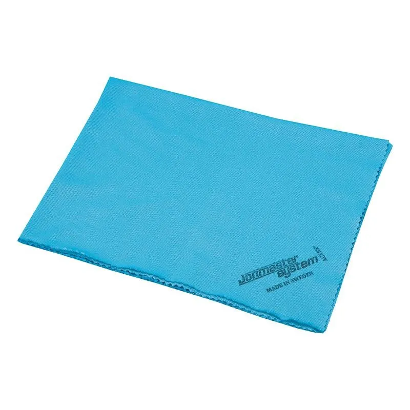Jonmaster Ultra Window cloth, blau, Spezielles Mikrofasertuch für Glas, streifenfreie Reinigung, Größe 40 x 50 cm, blau | Packung (5 Stück)