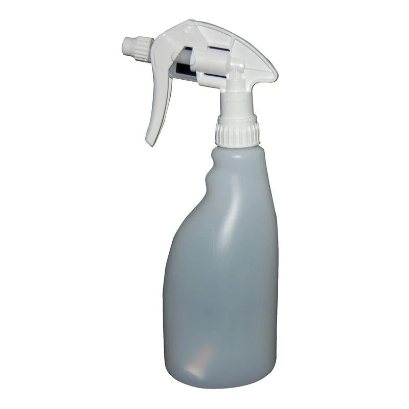 Sprühflasche neutral 0,5 l, Weiße Sprühflasche ohne Aufdruck | Packung (1 Stück)