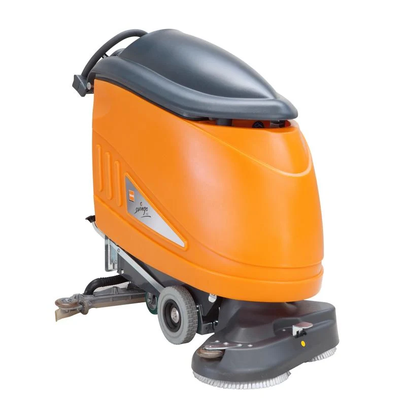 TASKI swingo 1650 Li-Ion, Große Nachläufer-Scheuersaugmaschine mit Doppelbürste, 2x13 Zoll, inkl. 3x50Ah Li-Ion Batterien | Packung (1 Stück)