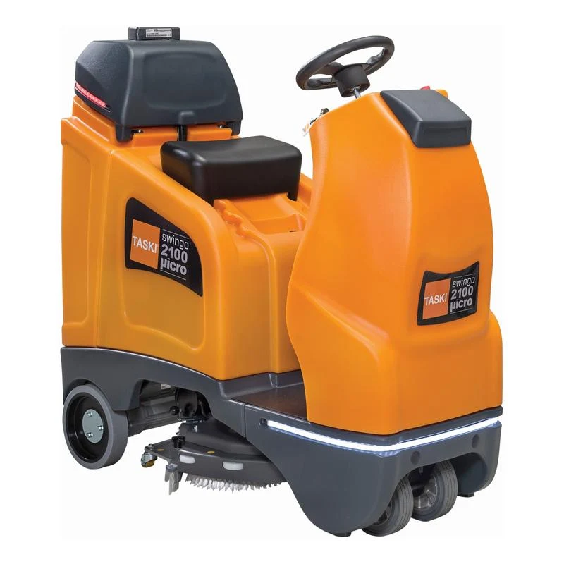 TASKI swingo 2100µicro BMS Li-Ion, Kompakte Aufsitz-Scheuersaugmaschine mit 150Ah Li-Ion Akku und int. Ladegerät | Packung (1 Stück)
