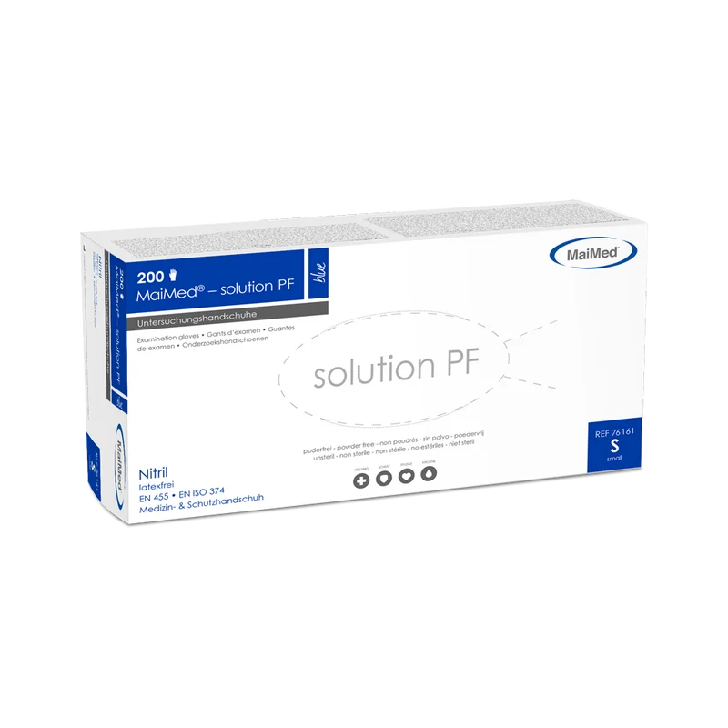MaiMed solution blau Nitril Einmalhandschuhe puderfrei