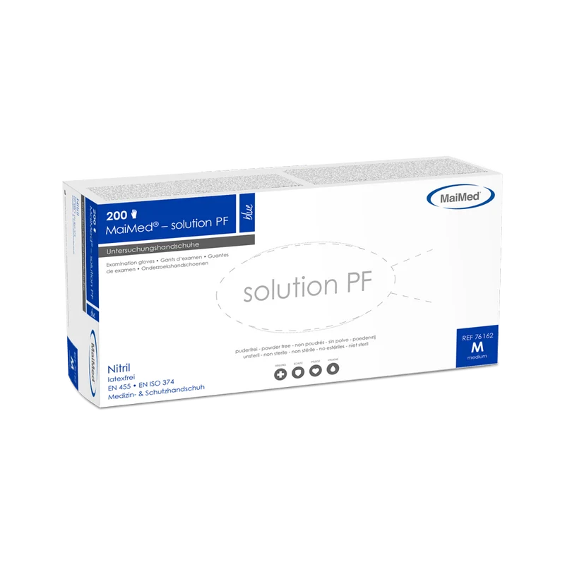 MaiMed solution blau Nitril Einmalhandschuhe puderfrei