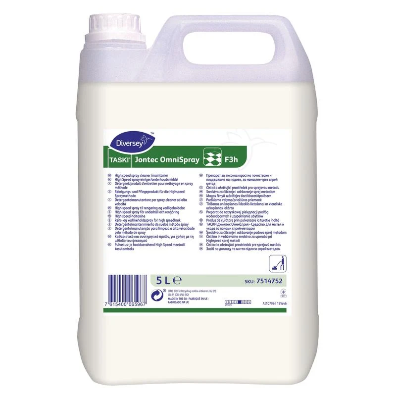 TASKI Jontec OmniSpray, Reinigungs- und Pflegeprodukt für Einscheibenmaschinen ab 300 U/min | Kanister (5 l)