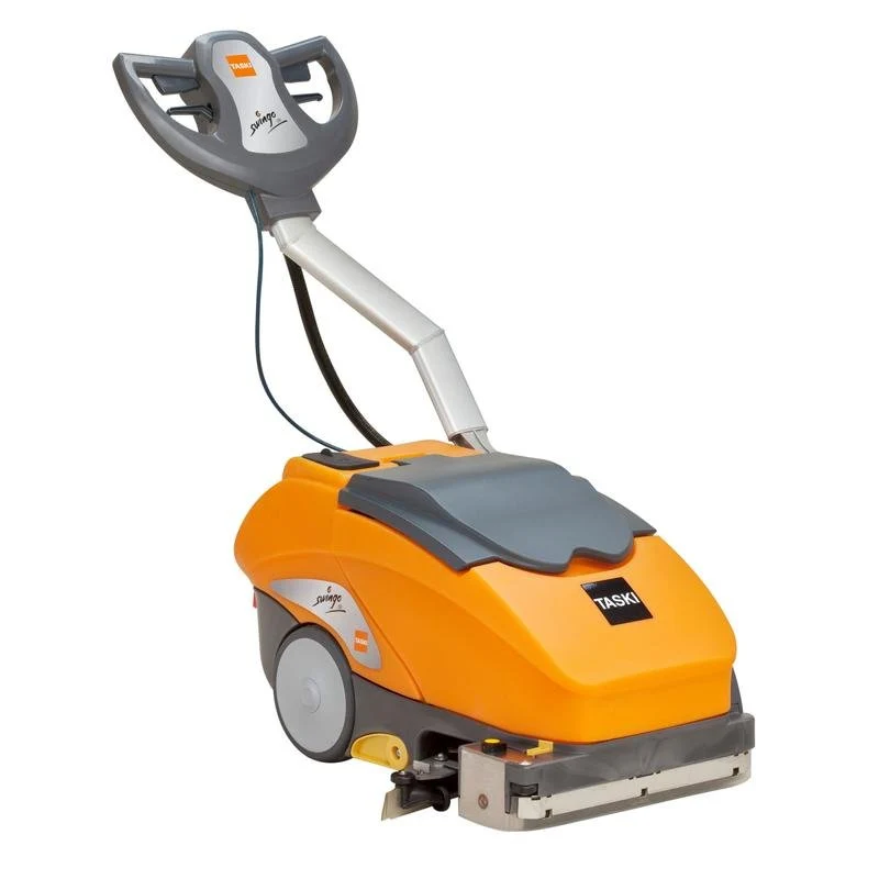 TASKI swingo 350 B BMS Li-Ion, Extrem kompakte und wendige Scheuersaugmaschine, für kleine und überstellte Flächen, batteriebetrieben mit integriertem Ladegerät inkl. Lithium Batterie | Packung (1 Stück)