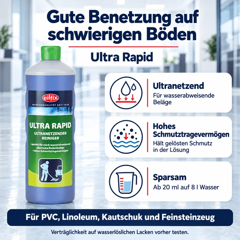 EILFIX ULTRA RAPID – Ultranetzender Reiniger für anspruchsvolle Bodenflächen