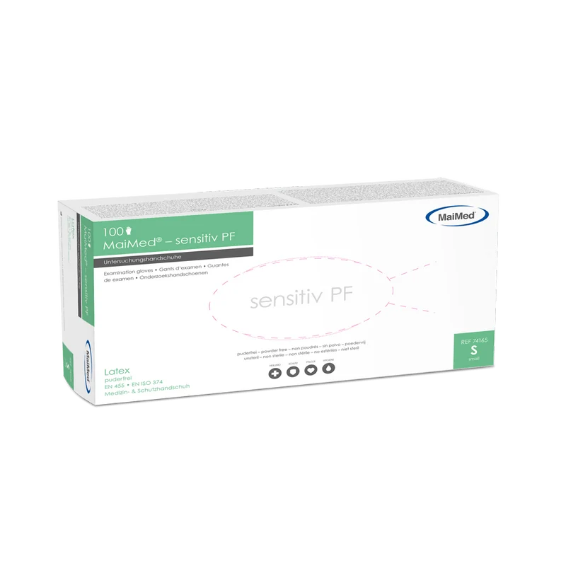 MaiMed sensitiv Latex Einmalhandschuhe puderfrei
