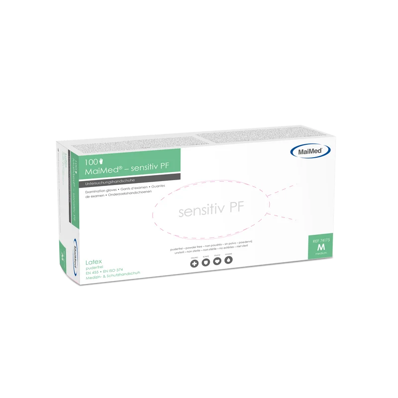 MaiMed sensitiv Latex Einmalhandschuhe puderfrei