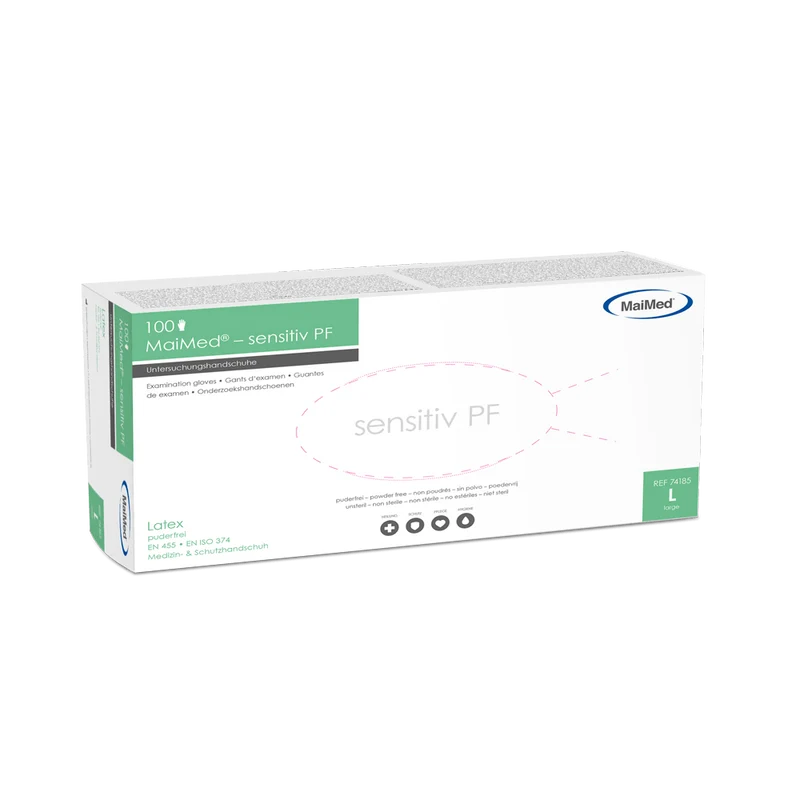 MaiMed sensitiv Latex Einmalhandschuhe puderfrei