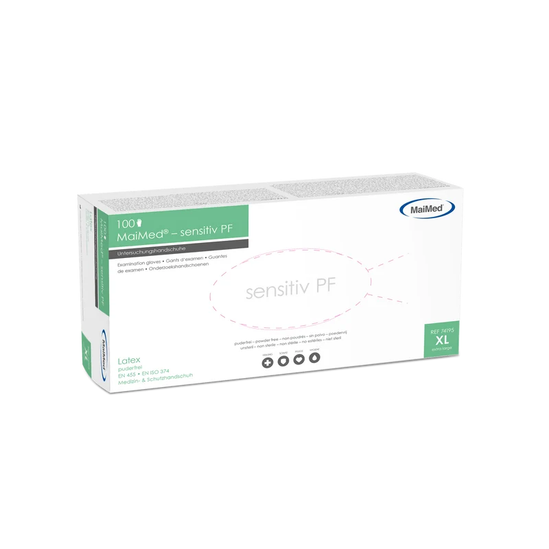 MaiMed sensitiv Latex Einmalhandschuhe puderfrei