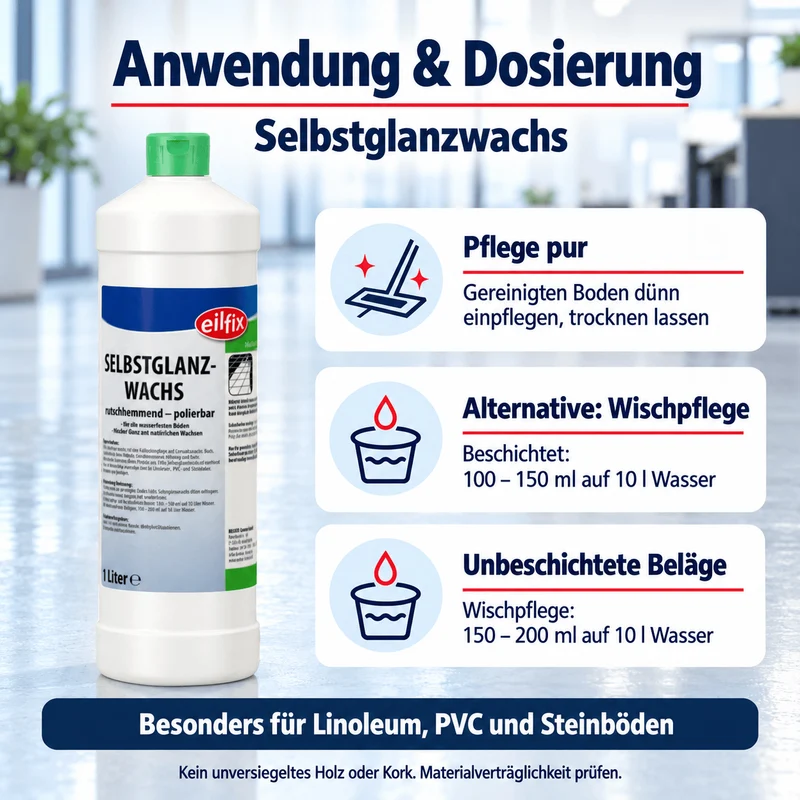EILFIX SELBSTGLANZWACHS polierbar, rutschhemmend