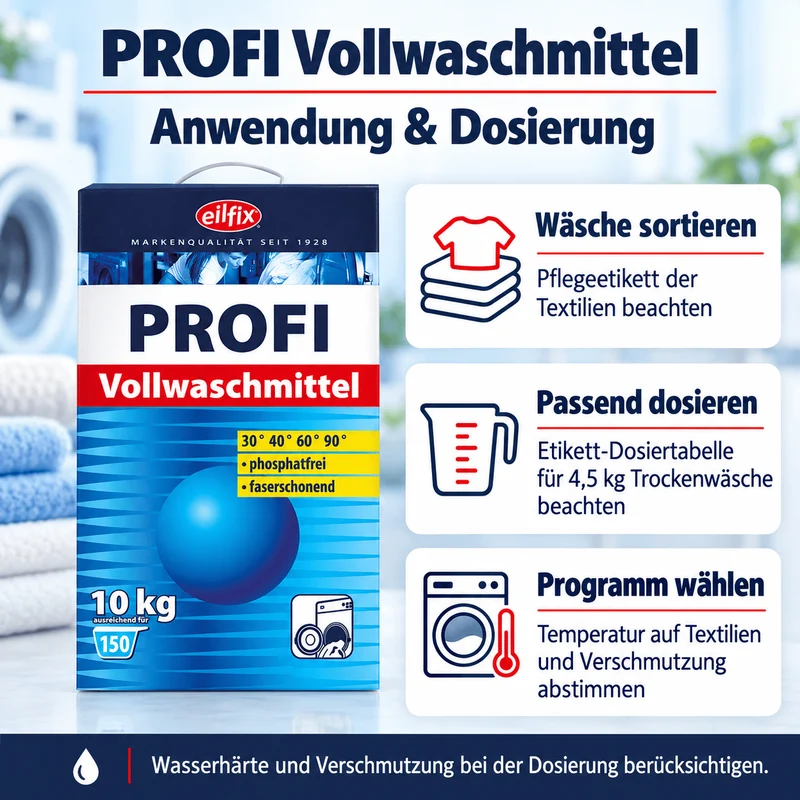 EILFIX PROFI-VOLLWASCHMITTEL für die professionelle Anwendung