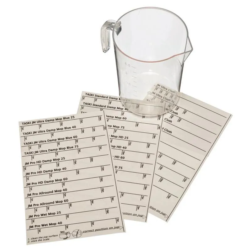 Sticker Set für Messbecher, Ersatzsticker Set für Messbecher | Packung (1 Stück)