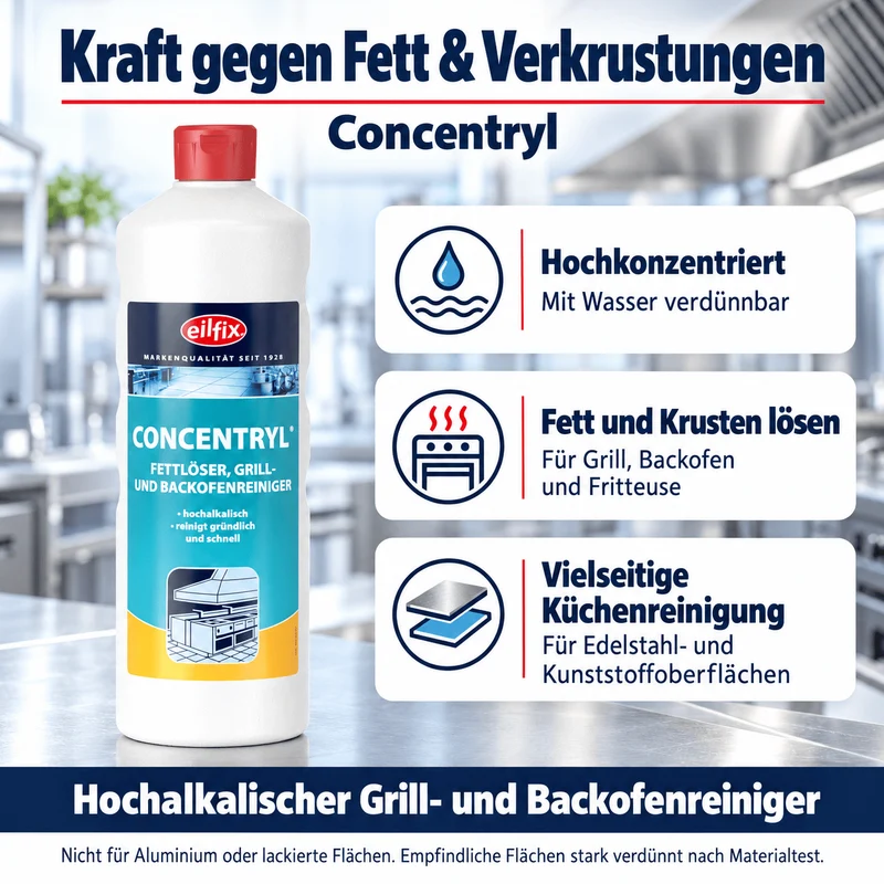 EILFIX Concentryl Fettlöser Grill und Backofenreiniger
