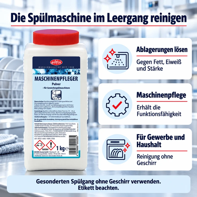 EILFIX Maschinenpfleger Pulver für Geschirrspülmaschinen