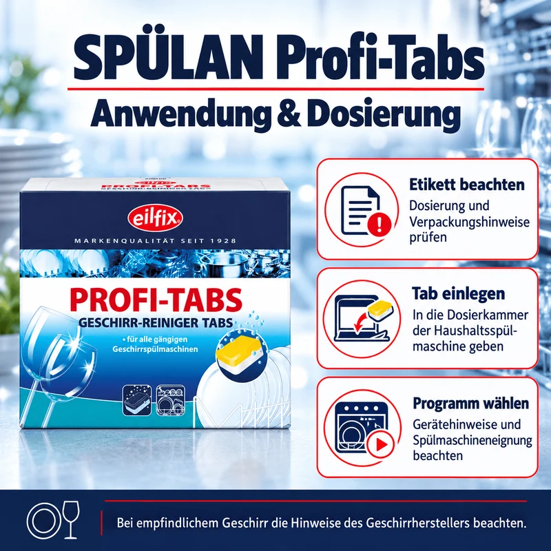 EILFIX Spülan Profi-Tabs für Haushaltsspülmaschinen