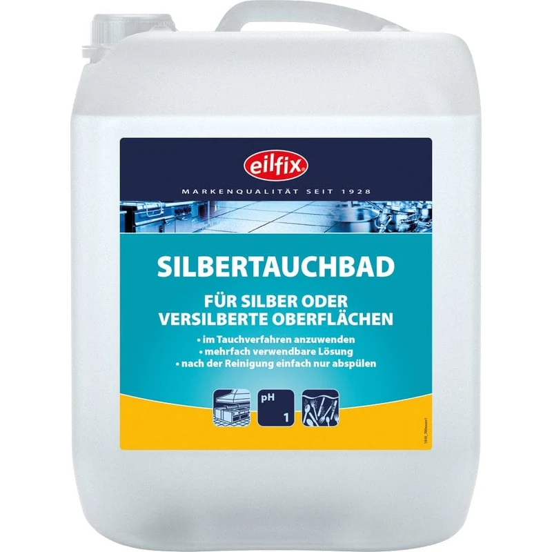 EILFIX Silbertauchbad / Silberreiniger für Silber oder versilberte Oberflächen