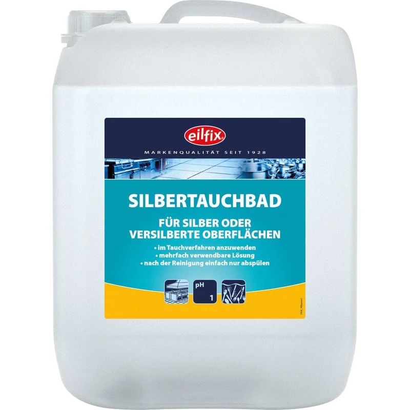 EILFIX Silbertauchbad / Silberreiniger für Silber oder versilberte Oberflächen