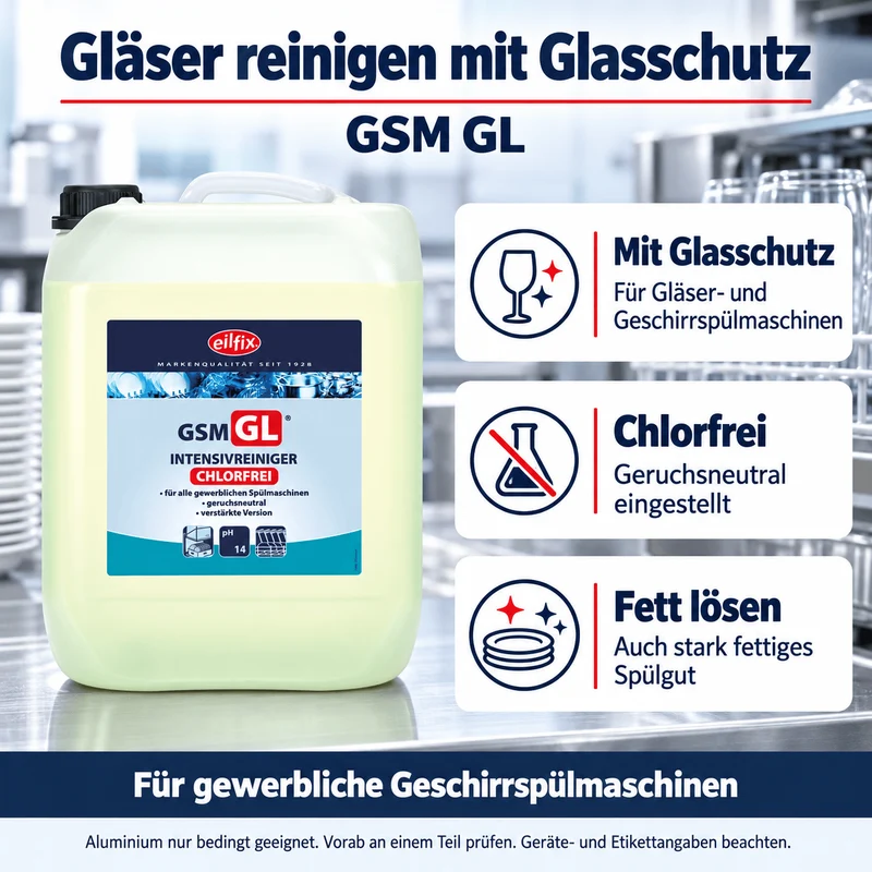EILFIX GSM GL chlorfreier Intensiv Reiniger für Geschirrspülmaschinen