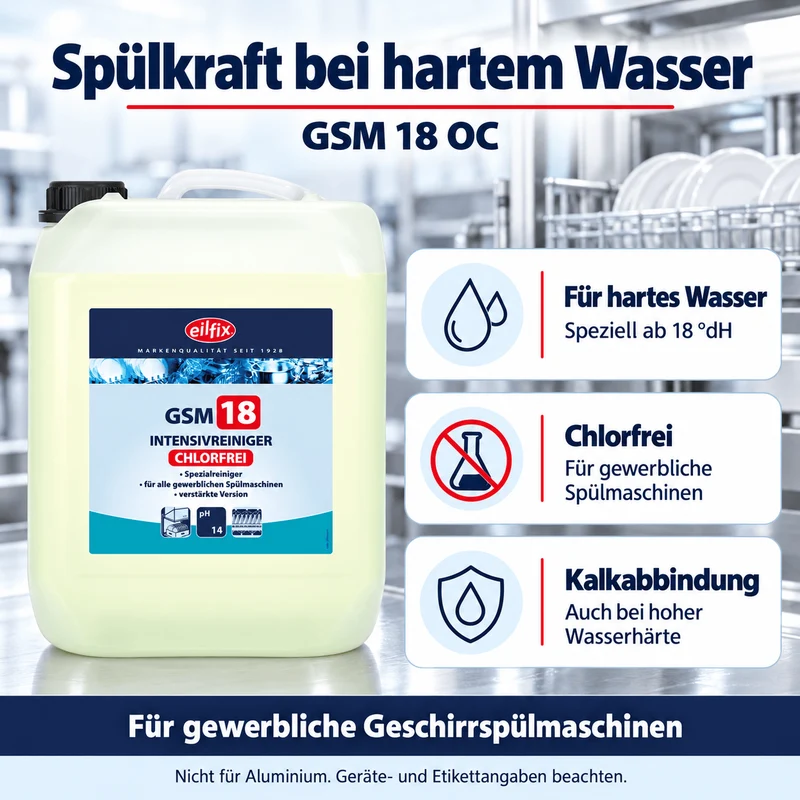 EILFIX GSM 18 OC chlorfreier Intensiv Reiniger Geschirrspülmaschinen