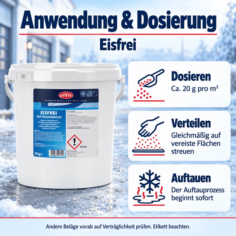 Eilfix Eisfrei Auftaugranulat – Effektive Enteisung ohne Salz