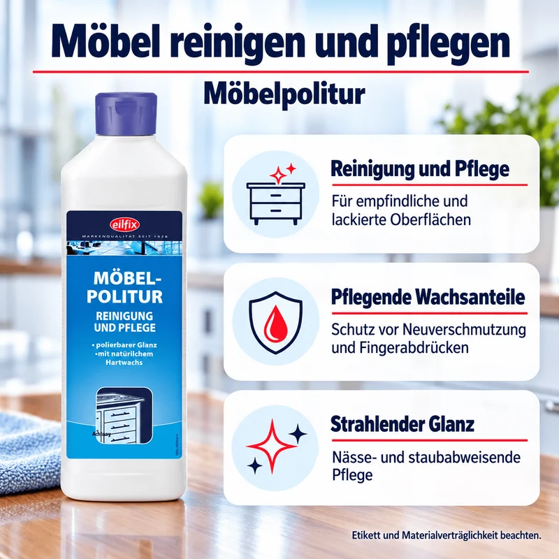 EILFIX MÖBELPOLITUR Pflege und Reinigung