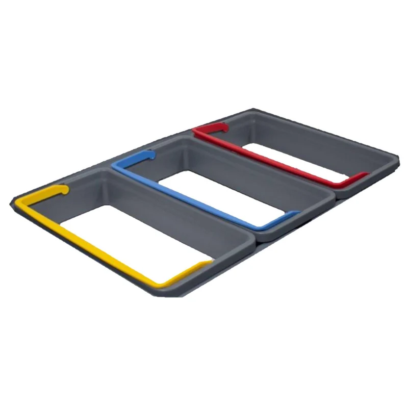 Di Protect Dreifach-Abfalltrennung 1 Stk., Dreifach-Abfalltrennung für TASKI Protect Trolley | Packung (1 Stück)