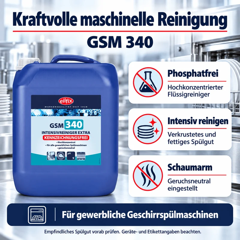 EILFIX GSM 340 Intensiv-Reiniger für Geschirrspülmaschinen