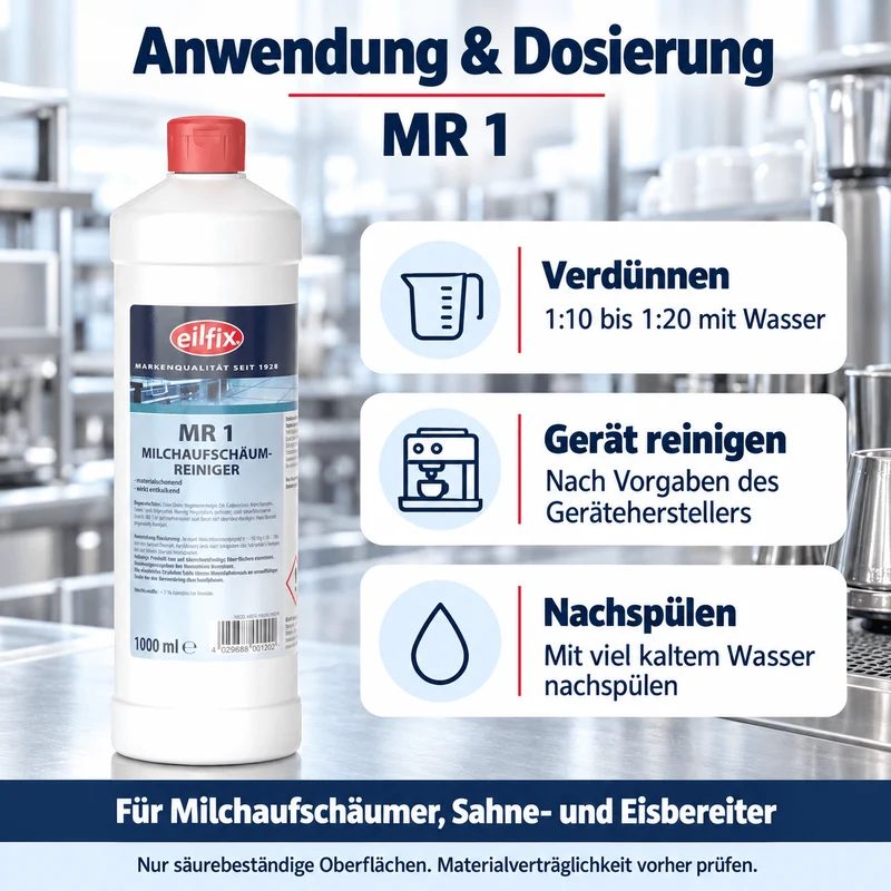 EILFIX MR 1 Milchaufschäumer Reiniger