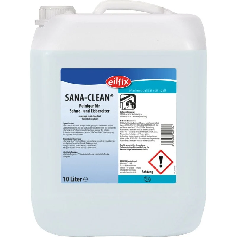 EILFIX SANA-Clean Hygienereiniger für Sahne- & Eisbereiter - Eismaschinenreiniger