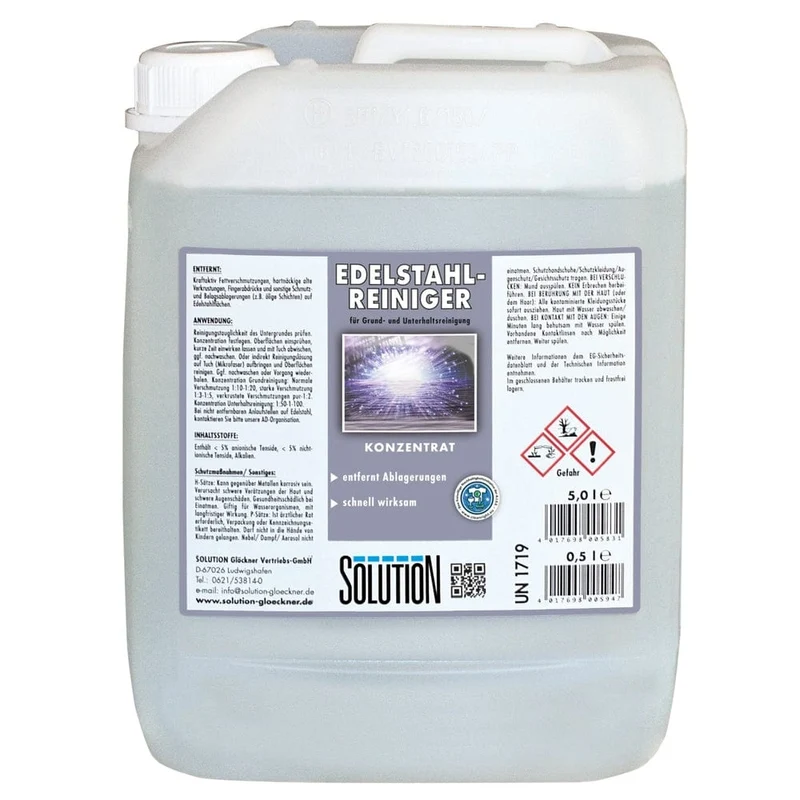 Solution Edelstahlreiniger